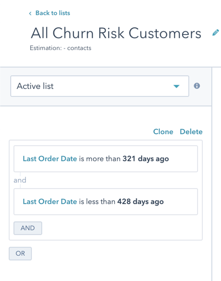 Abandoned Winback 1 List Raw Churn