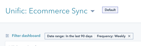 Dashboard Date Range Filter