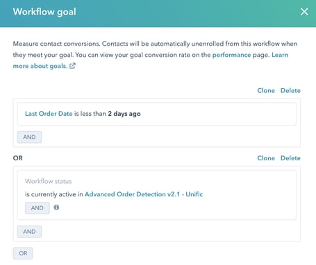 Contact Workflow Goal for Unenrollment