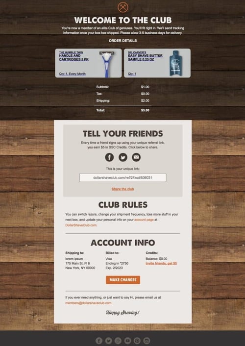 order confirmation email example