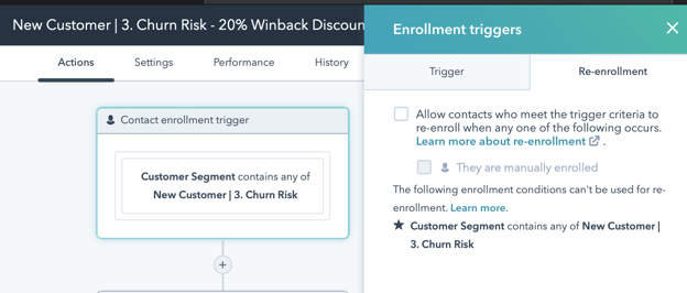 New Customer Churn Winback Workflow 4 Alt Trigger