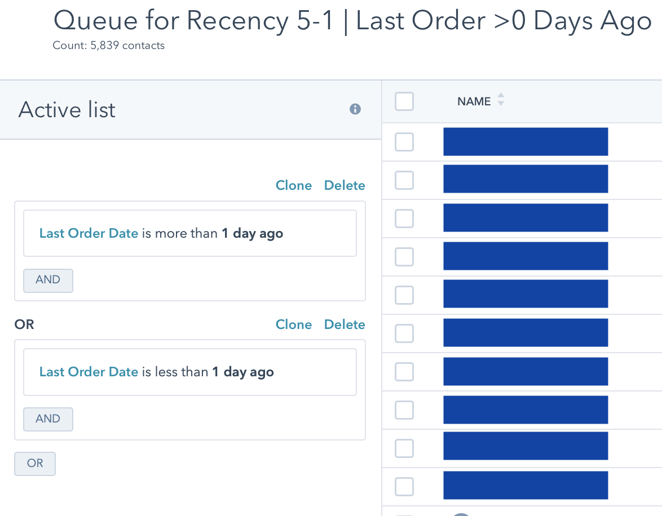 Queue for Recency 5-1