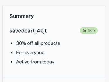 Shopify Coupon Code Summary