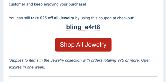 Example Coupon Email Block