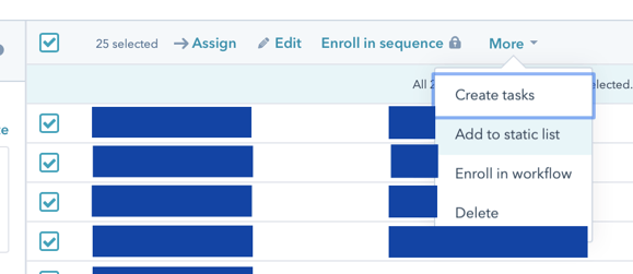 Update Recency Criteria 3 Add to static list