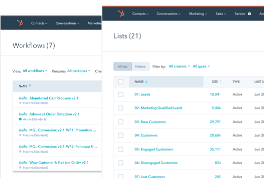 HubSpot Workflows and Lists