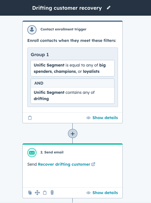 hubspot-screenshot-workflow-drifting-customer-recover-workflow