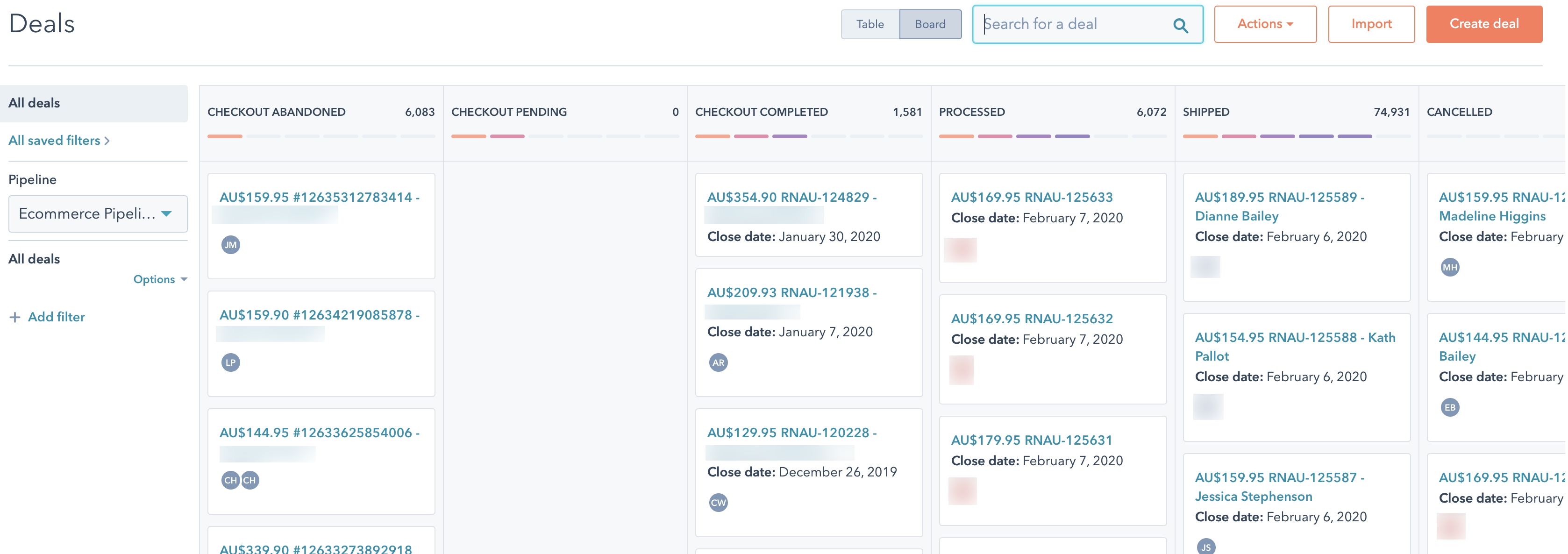 hubspot-free-crm-deals-orders